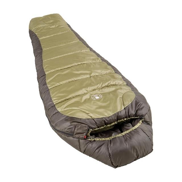 Coleman North Rim 0°F Big & Tall Sleeping Bag, Cold-Weather Mummy Sleeping Bag for Adults, No-Snag Zipper with Adjustable Hood for Warmth & Ventilation