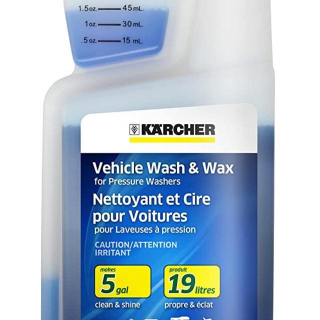 Karcher Car Wash & Wax Soap for Pressure Washers, 1 Quart