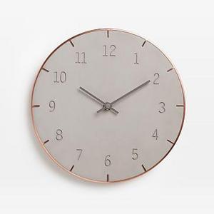 WEST ELM - Umbra Piatto Wall Clock - Cement