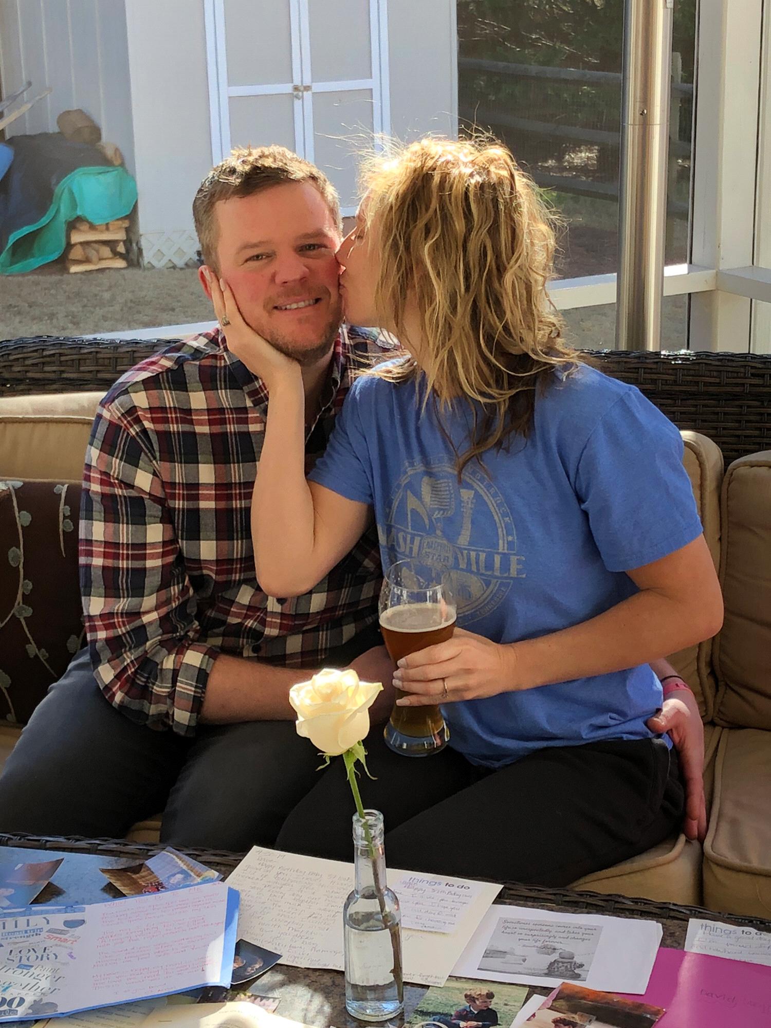 While in town visiting family, David proposed to Allison at her parents' house in Charlotte on Dec., 31st, 2019!