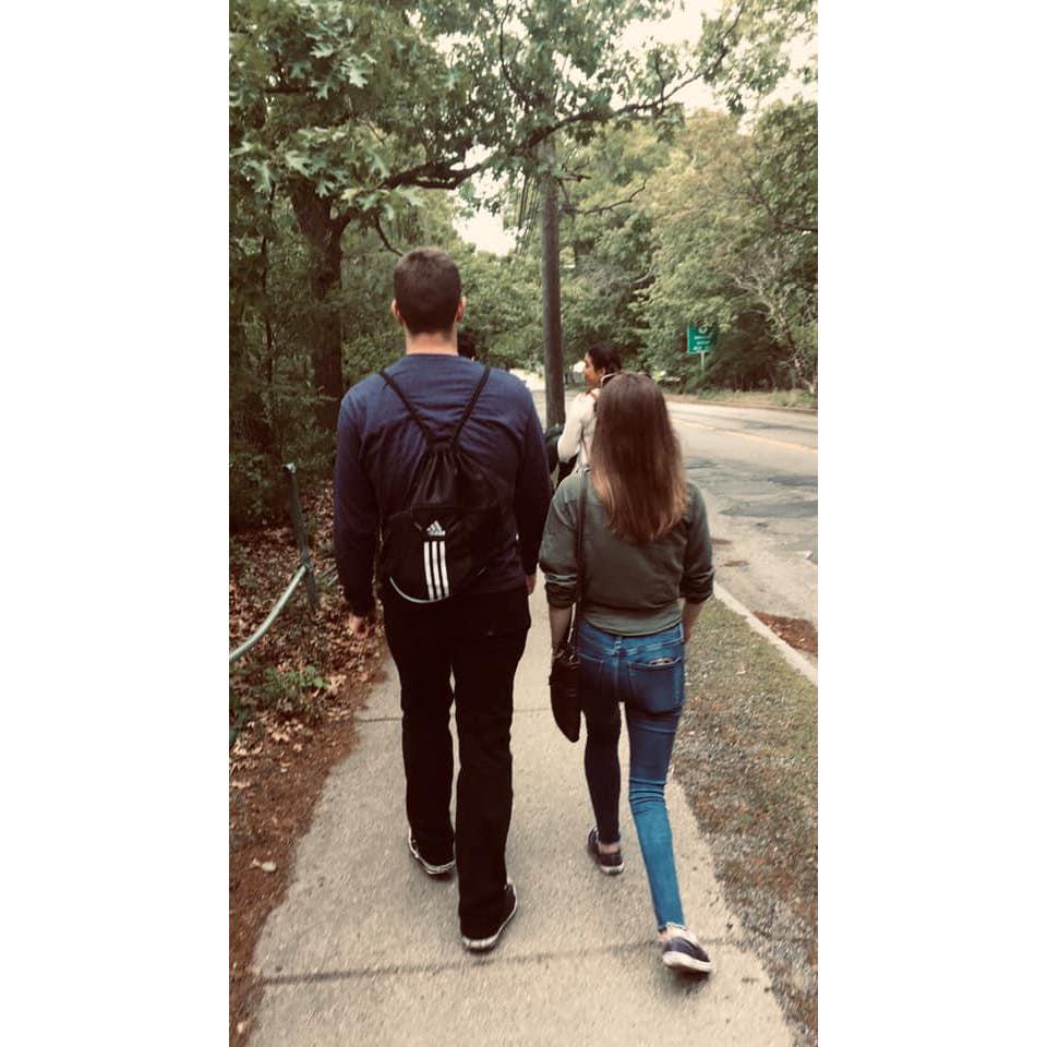 The very first photo taken of us together!