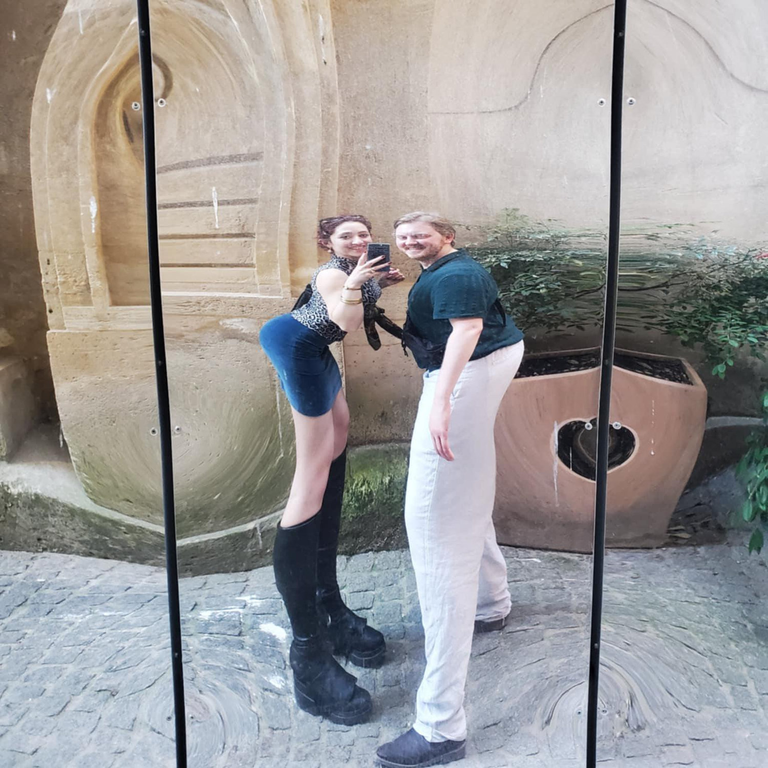 Our engagement announcement photo, taken as we searched around Paris for Ashley and Alex (2025)