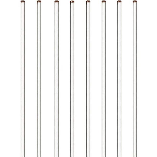 Burry Life Science Glass Stick 12" Length Stir Rod with Both Ends Round 8pcs/pk