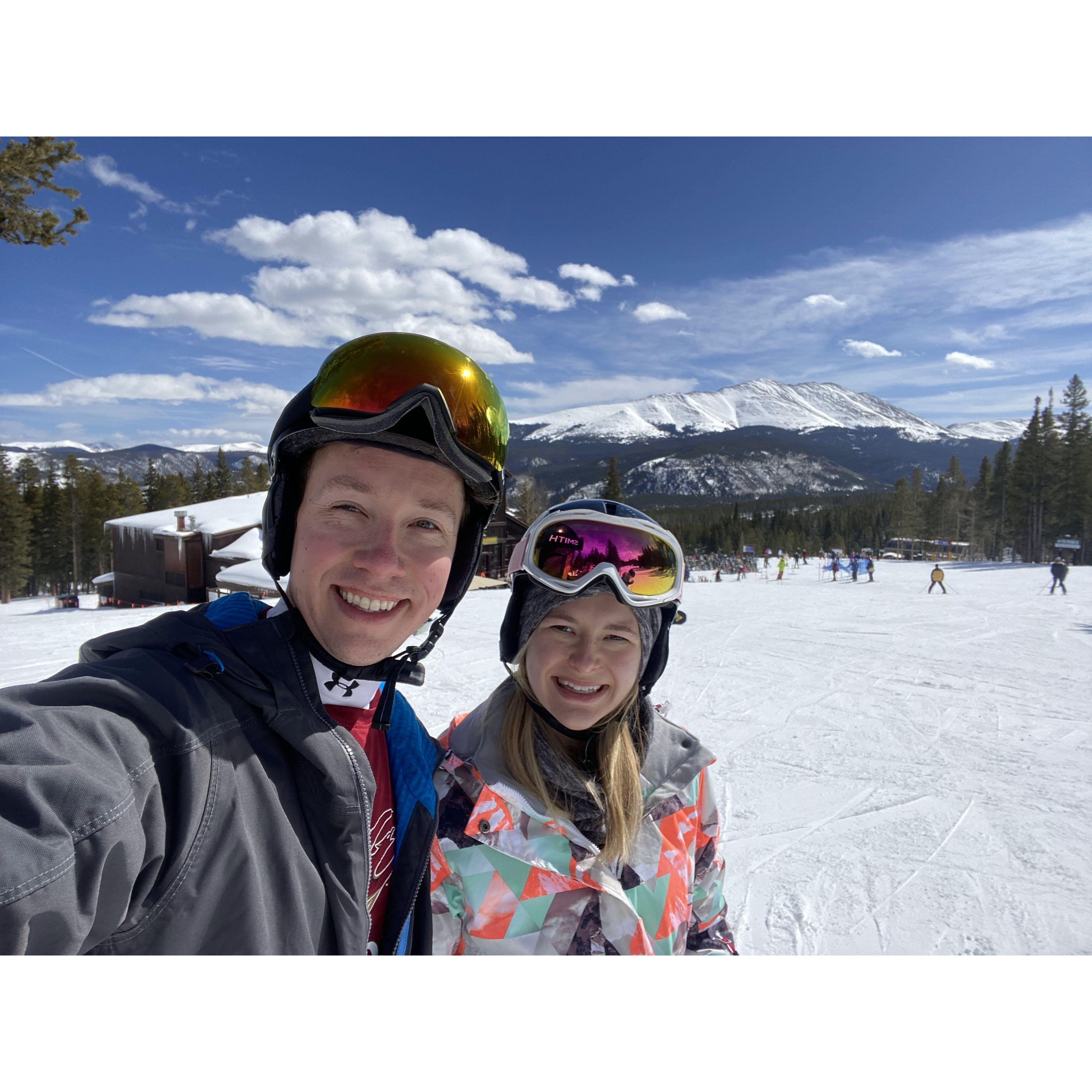 First time skiing in Breckenridge together.