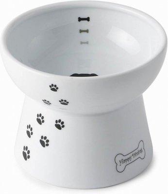 Necoichi Ceramic Elevated Dog Food Bowl, 1.5-cup