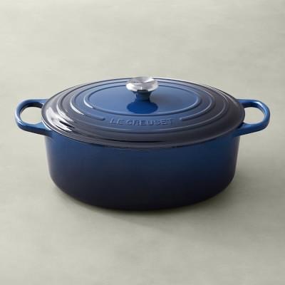 Le Creuset Signature Enameled Cast Iron Oval Dutch Oven, 9 1/2-Qt., Lapis
