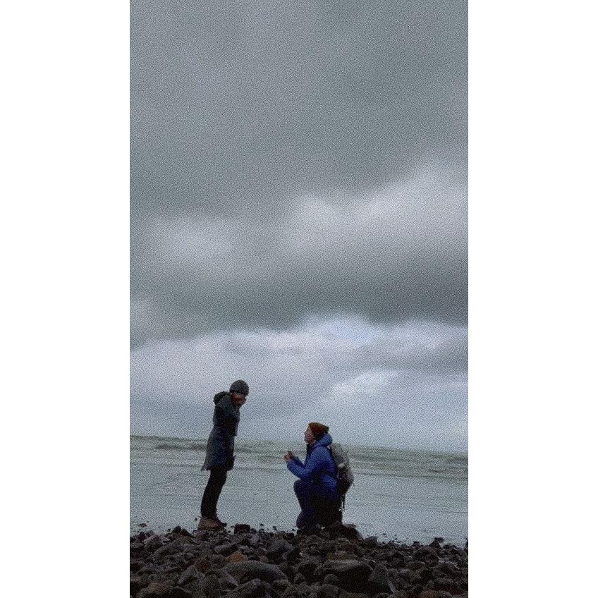 Michaela proposed first, and planned the perfect weekend around it.