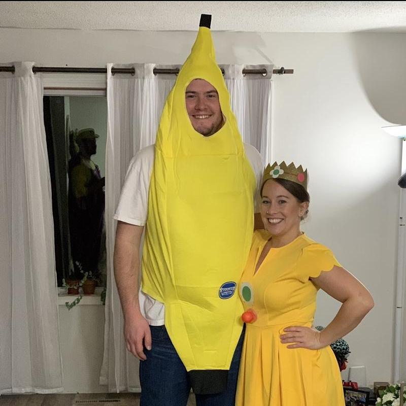 Halloween 2019, Mario Kart theme, a Banana and Baby Princess Daisy