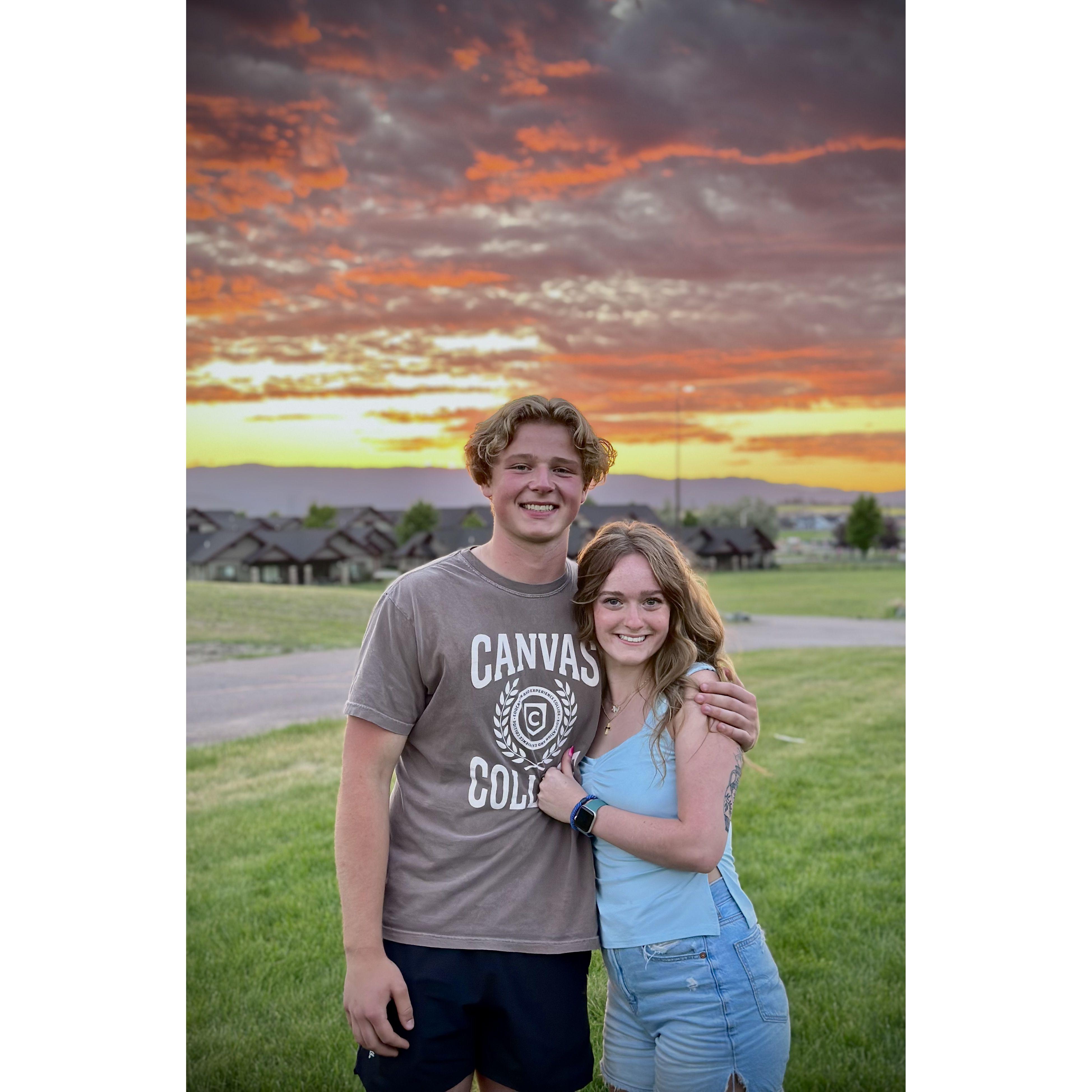 The day Riley surprised me in Kalispell!