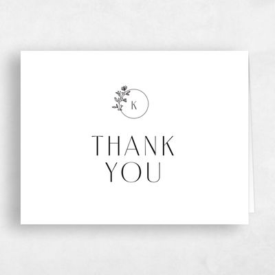 White Wedding Thank You - Positano Landscape