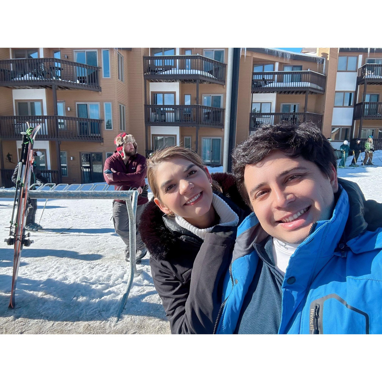 Our first ski trip together :)