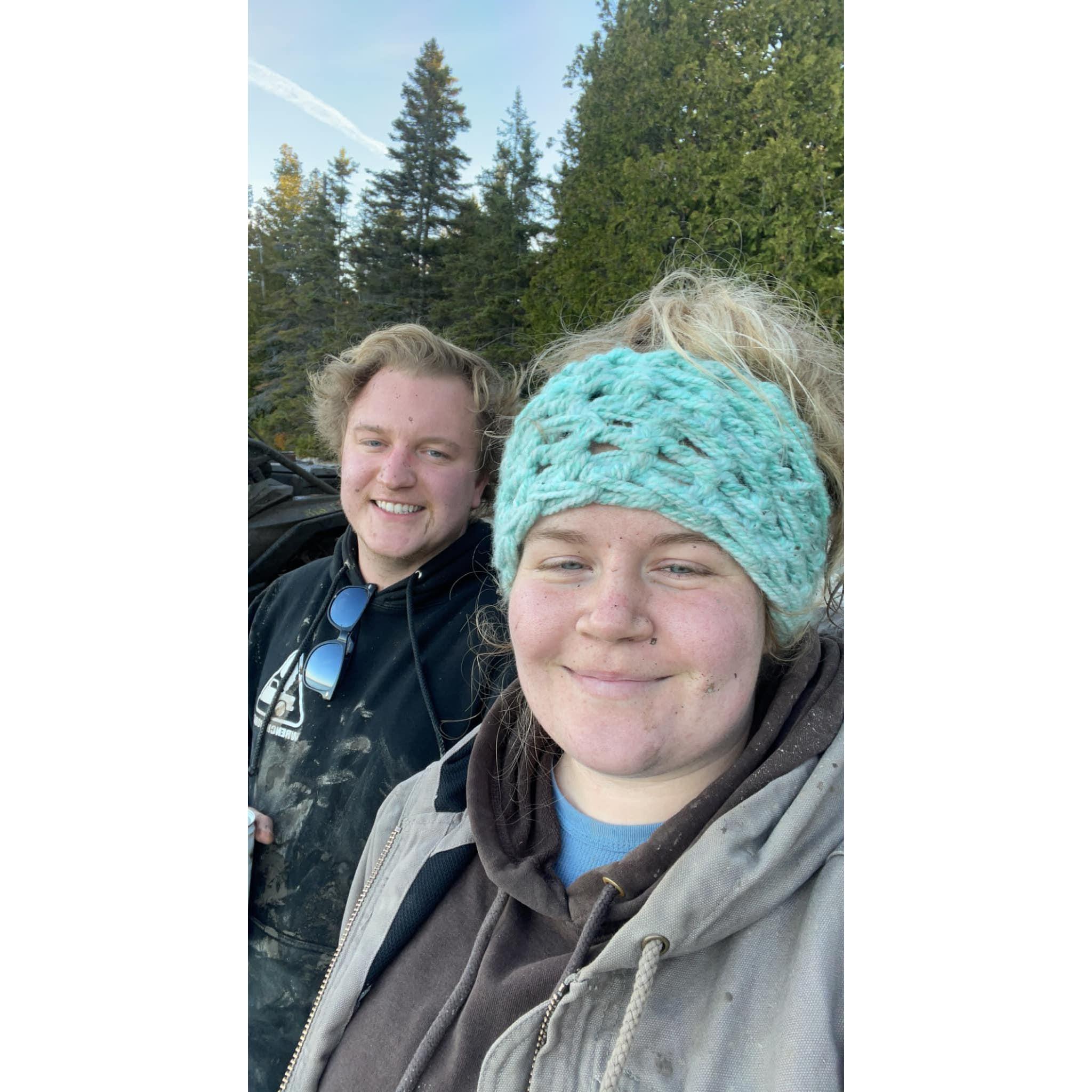 Getting muddy on Drummond Island