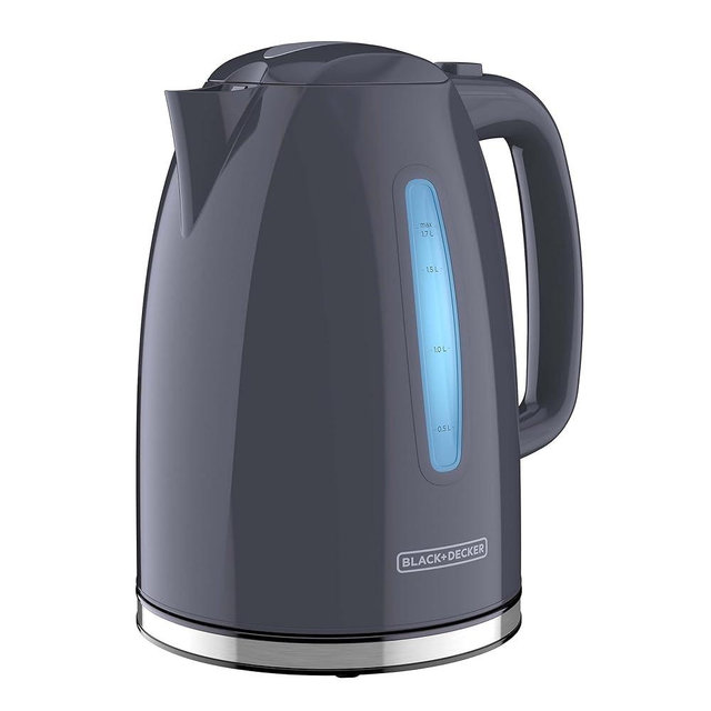 BLACK+DECKER™ 1.7L Rapid Boil Electric Kettle, Boils up to 7 Cups of Water, Gray