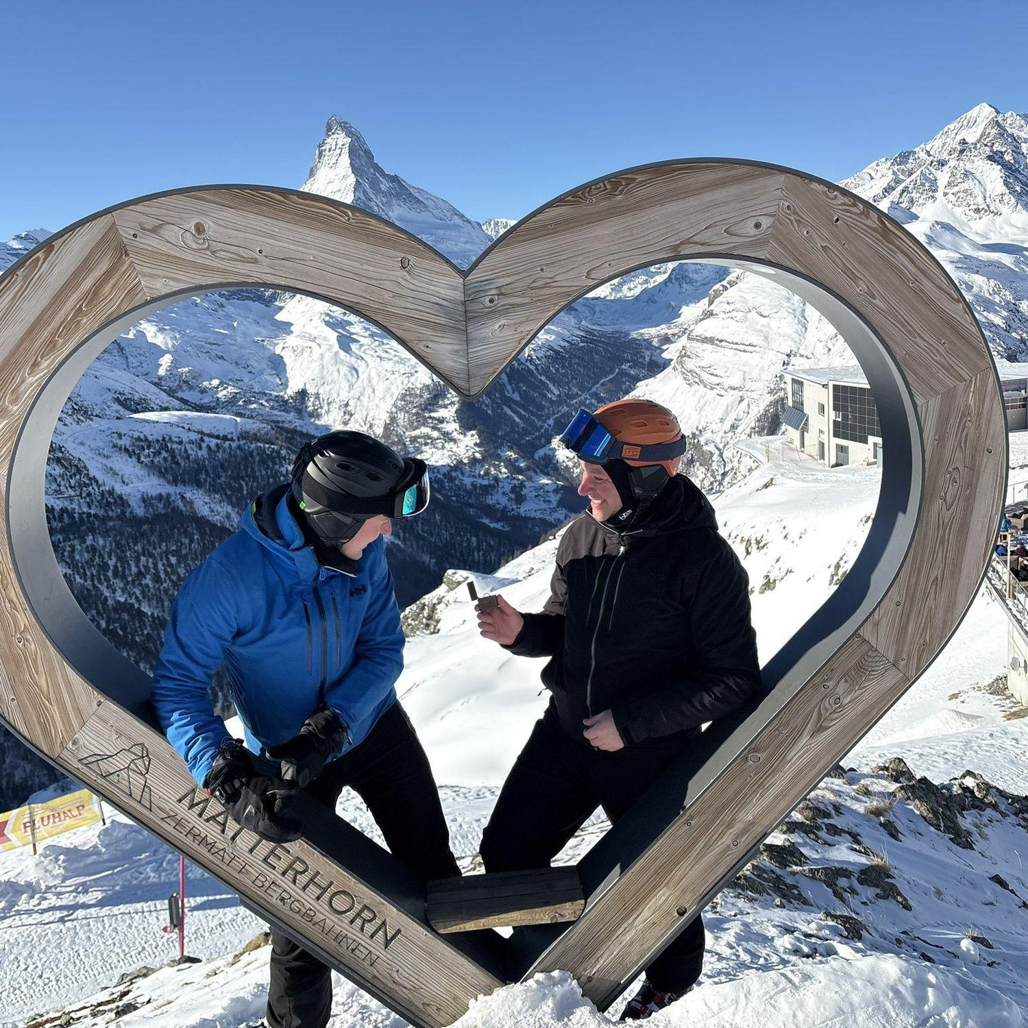 Engagement in Zermatt, Switzerland