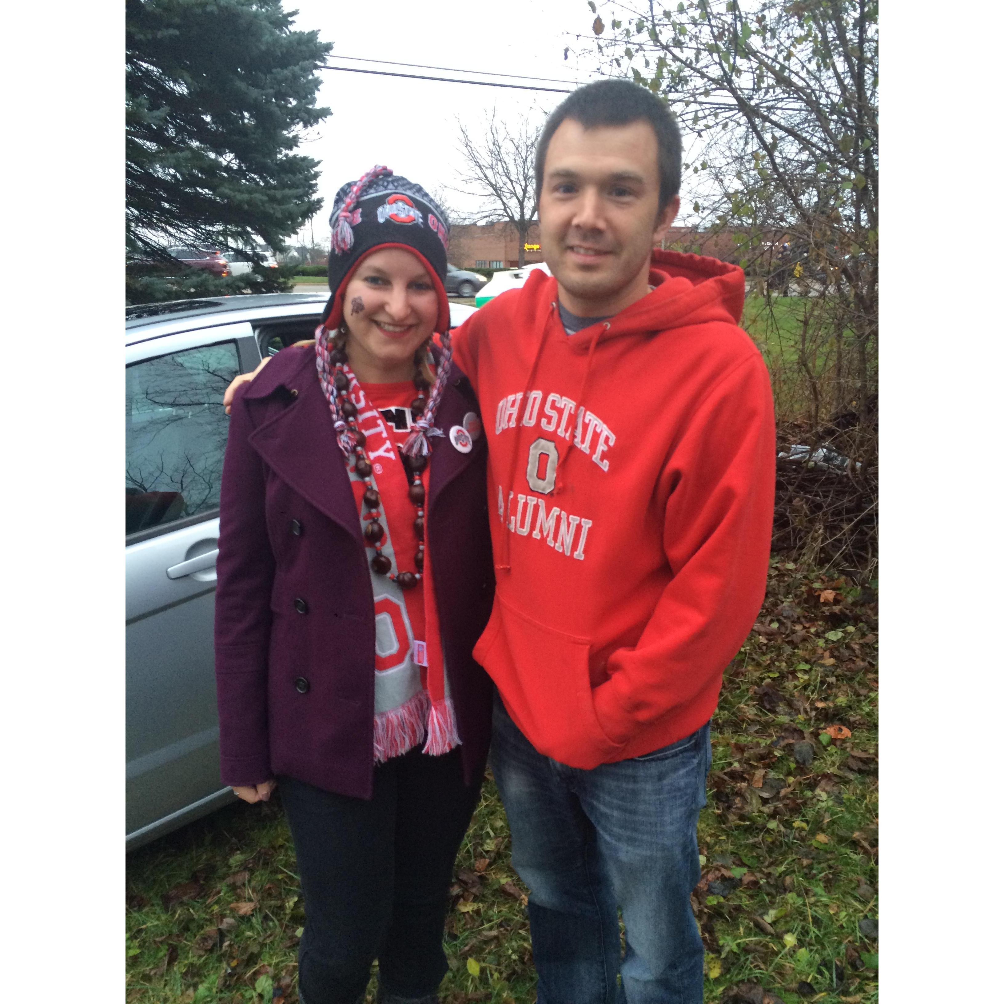 Ann Arbor, MI - Taylor's first Ohio State Thanksgiving