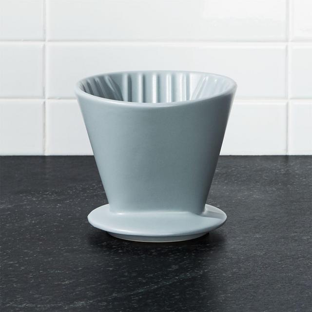 Grey Ceramic 4-Cup Pour-Over