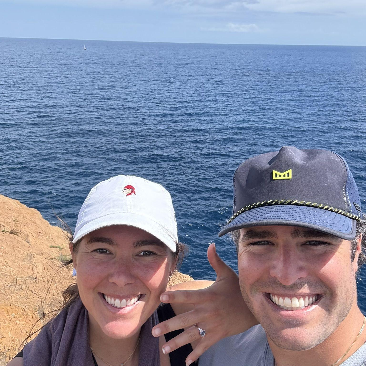 When we got engaged in Costa Brava