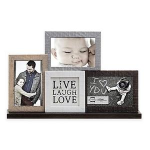 Prinz Sweet Water 3-Photo "Live, Love, Laugh" Mantle Collage Frame