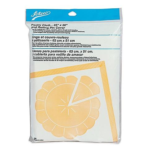 Ateco® 25-Inch x 20-Inch Pastry Cloth and Rolling Pin Cover