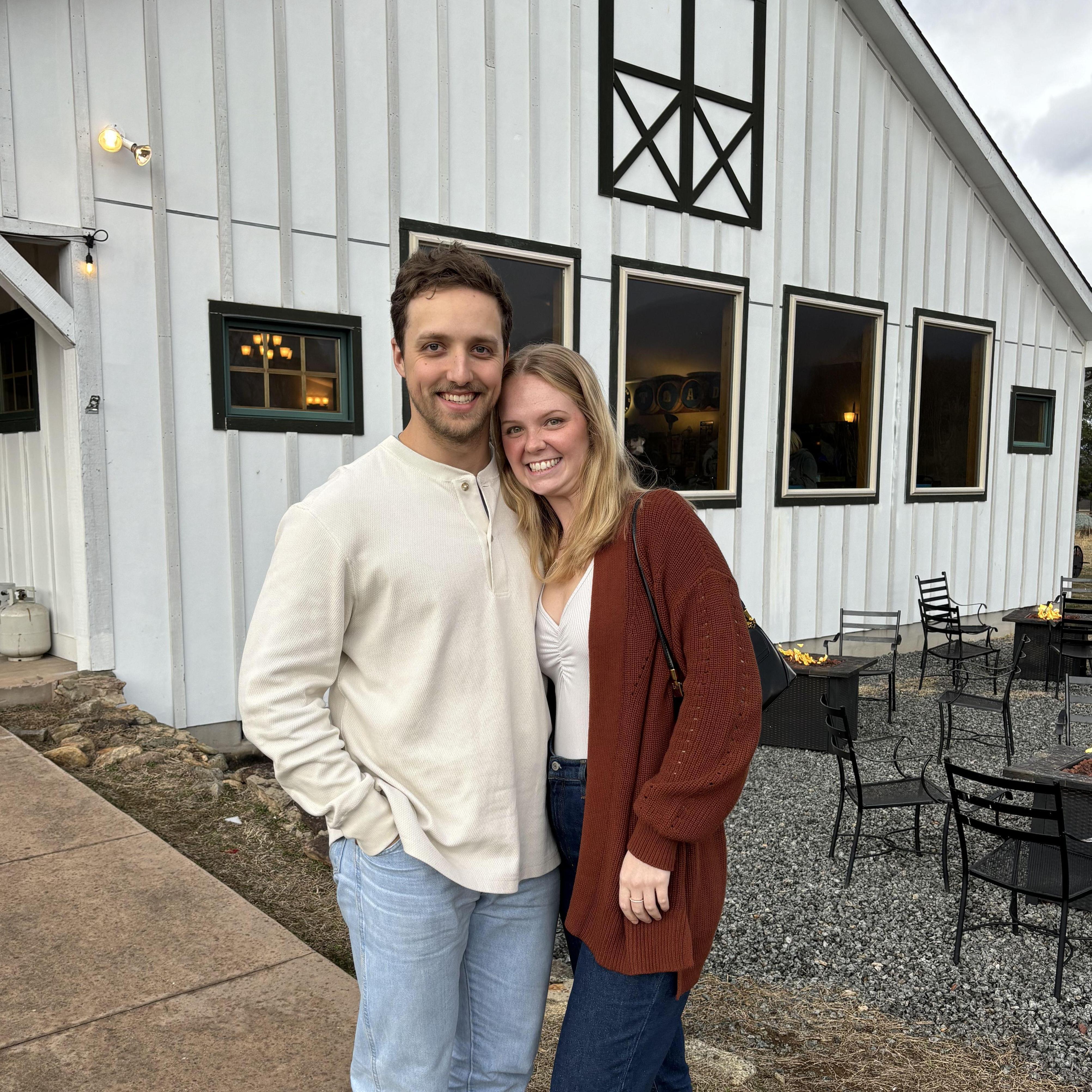 At Blue Toad Cider in Nellysford - Natalie loves her hard ciders!