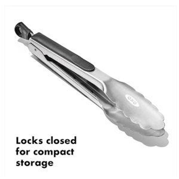 OXO Good Grips 9 Inch Stainless Steel Locking Tongs