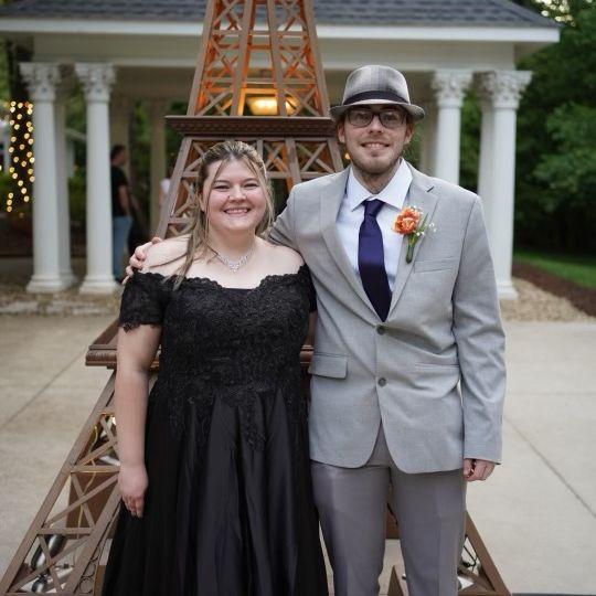 This was taken during our second date. We were chaperoning a prom at The Grand Holland Estate!