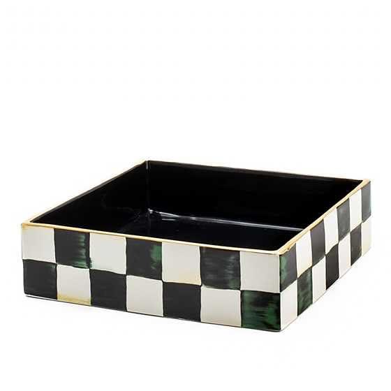 MACKENZIE-CHILDS Courtly Check Luncheon Napkin Holder, Kitchen Napkin Holder for Table and Countertop