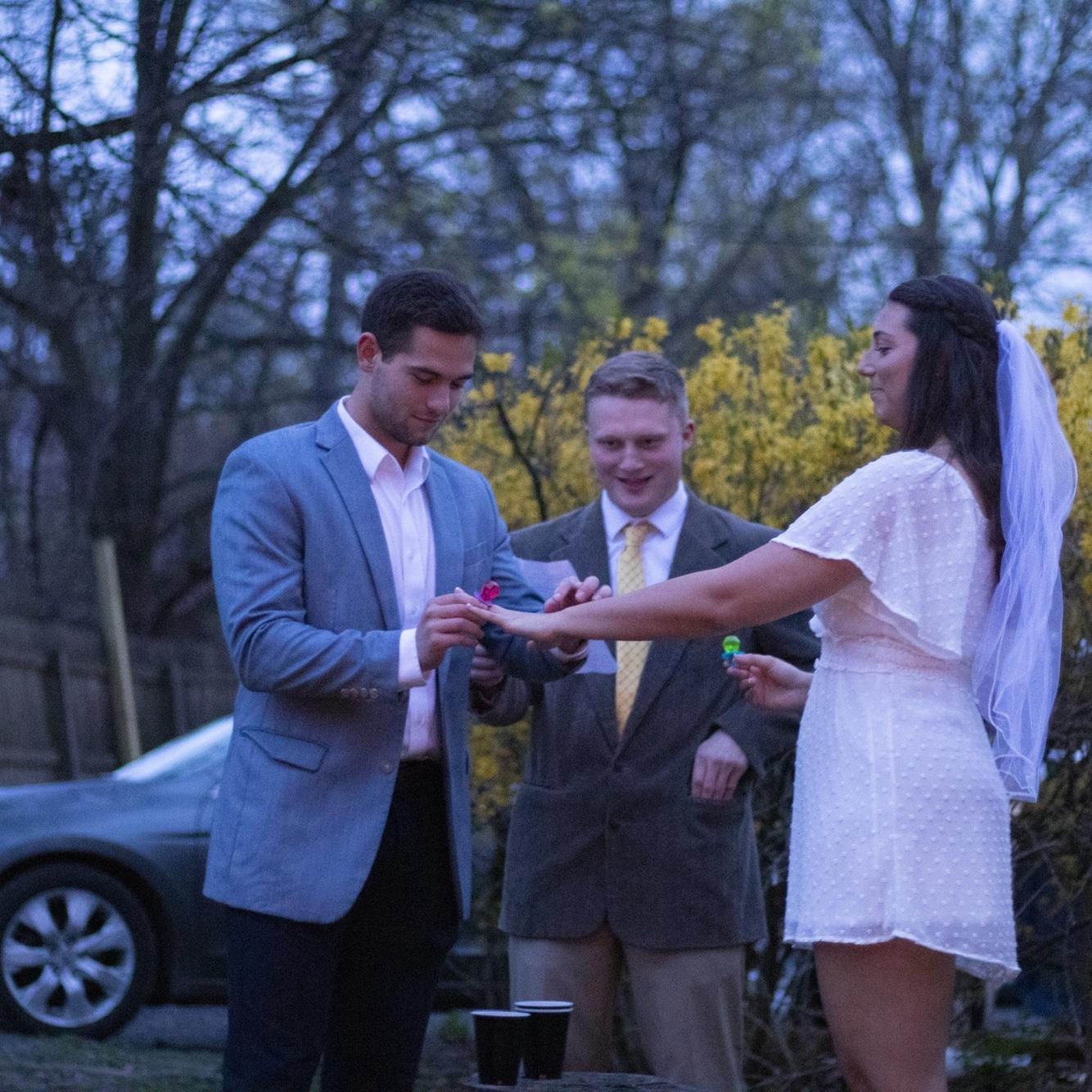 And our fake wedding with all of our friends!!!