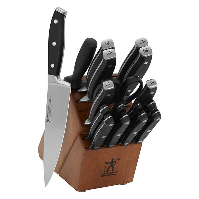 Henckels Forged Premio 18-pc Knife Block Set - Acacia