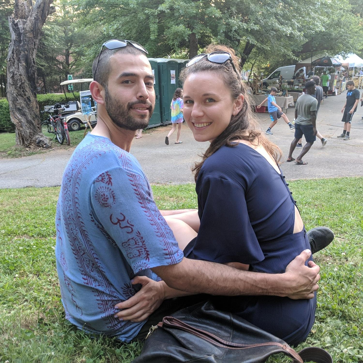 Music festival with Charlotte & Bernadet, Saxapahaw, NC (May 2018)