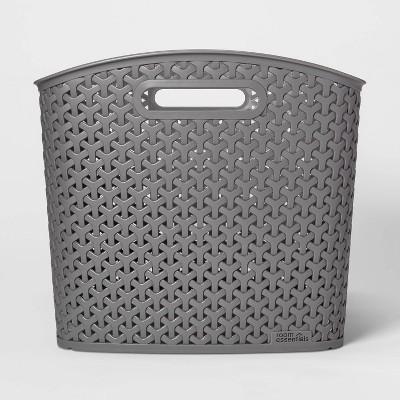 Y-Weave Storage Curved Bin Earth Gray XL - Room Essentials™
