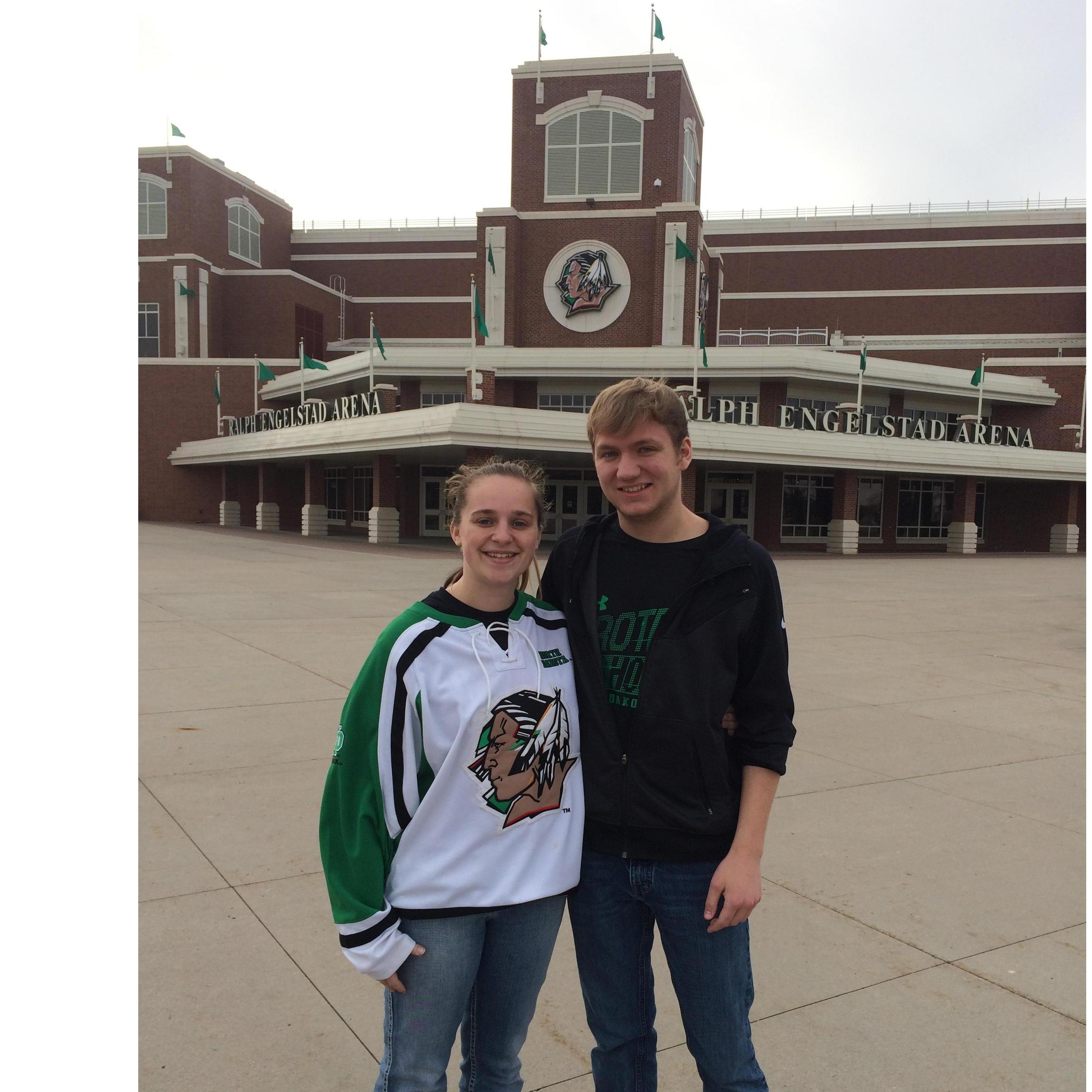 First UND Hockey game together!