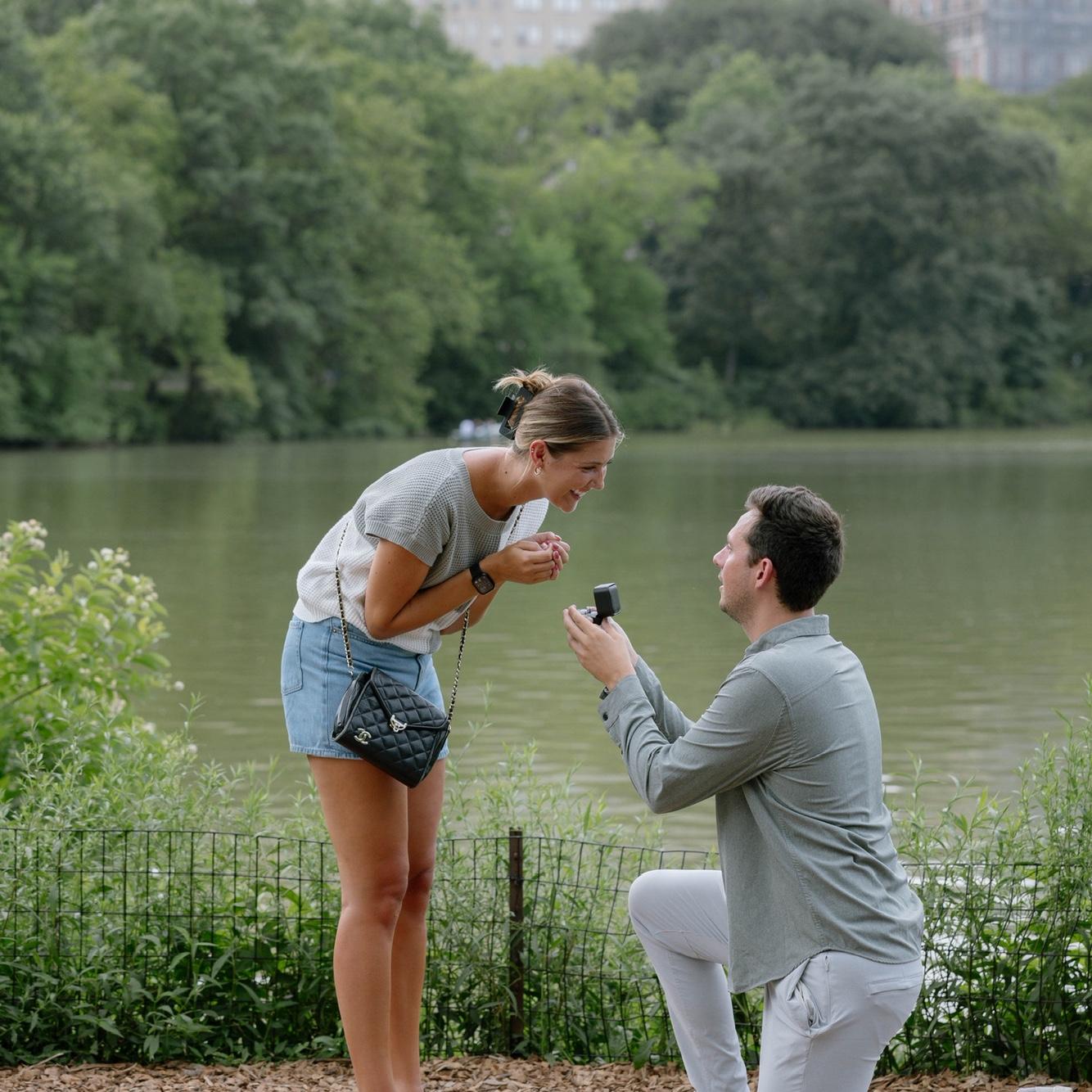 The day it all happened in Central Park! Cameron surprised me while I was on a NYC trip with my sister-in-law Kate.