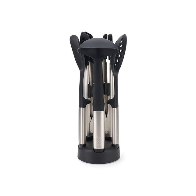 Joseph Joseph Elevate Fusion 5-piece Silicone Utensil Set with Storage Stand, Stainless Steel