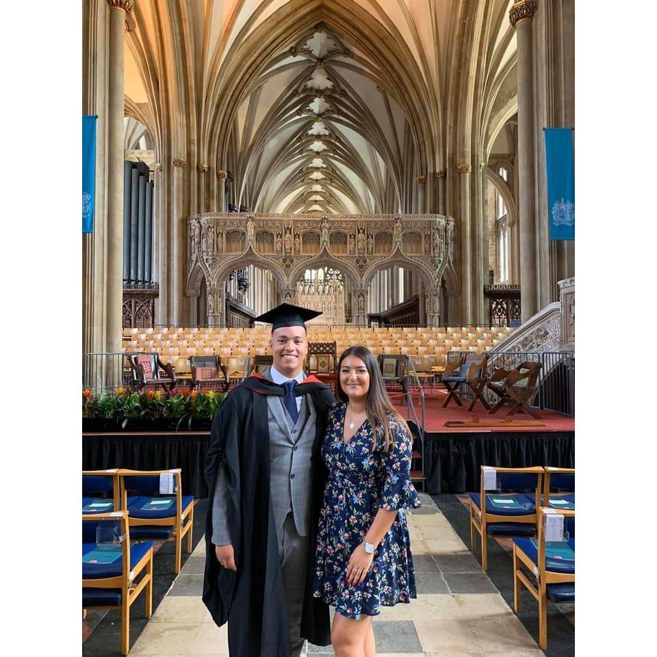 July 2019 - We both graduated with our Bachelor's degrees!