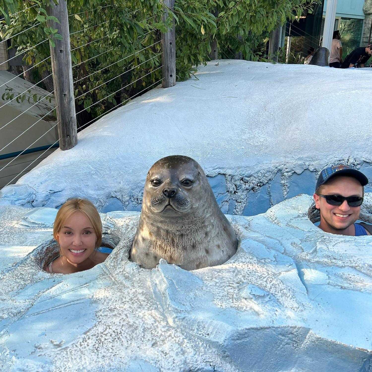 Making a new friend at the San Diego Zoo summer 2023!