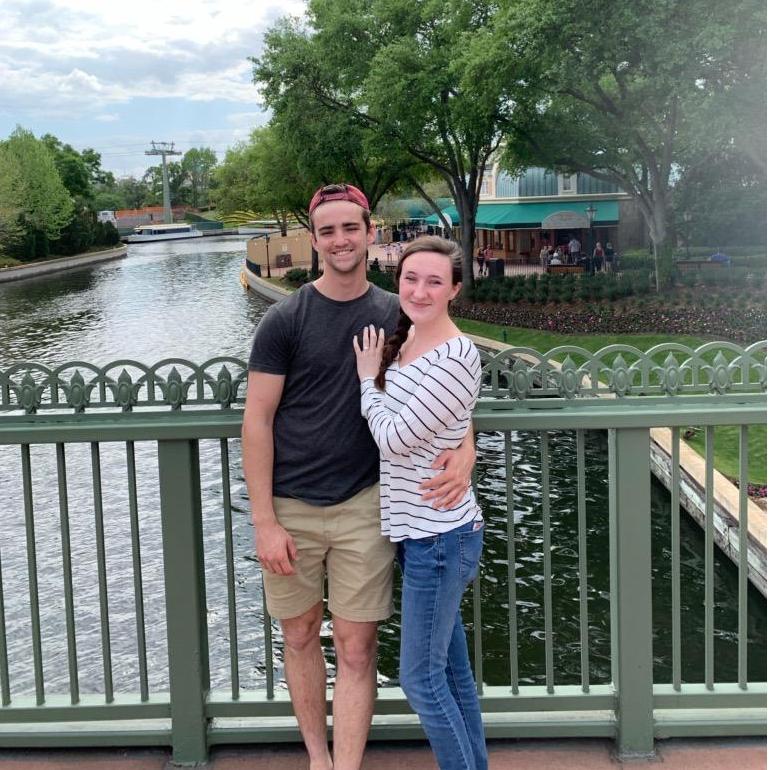 Right after Zach proposed at Epcot!