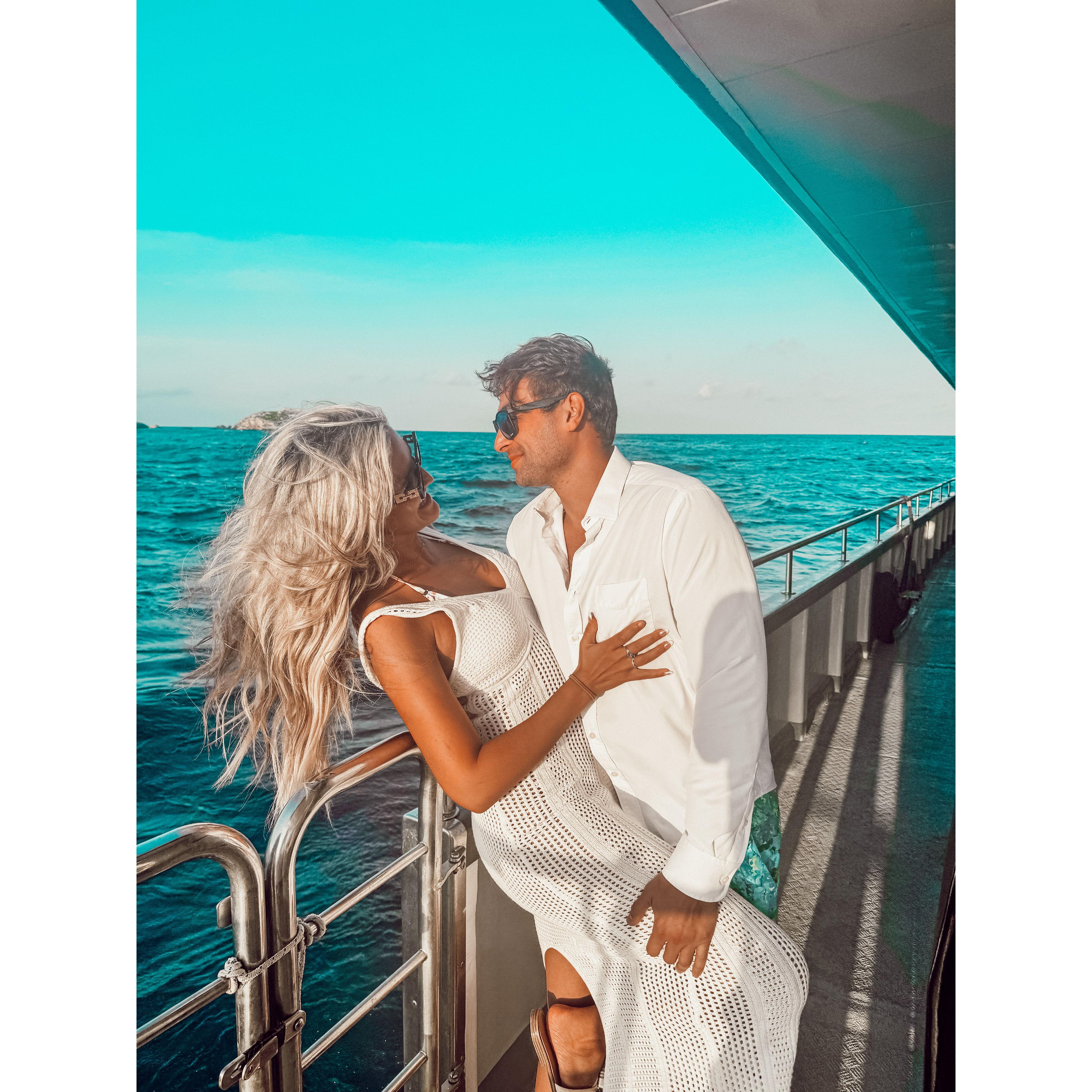 Ibiza, Spain together.