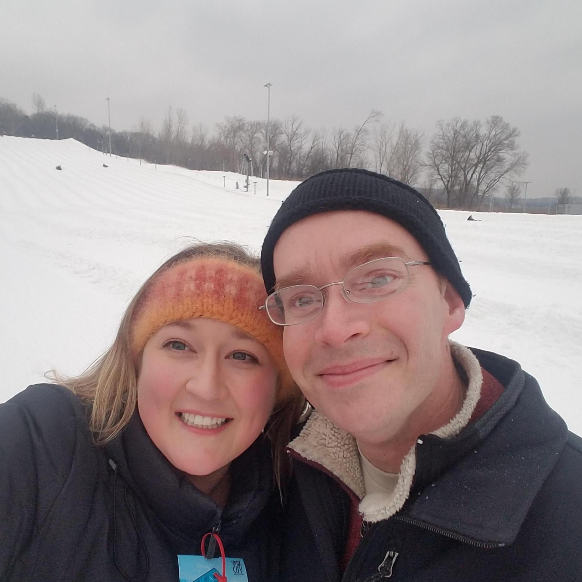 Sledding at Cone Park in Sioux City