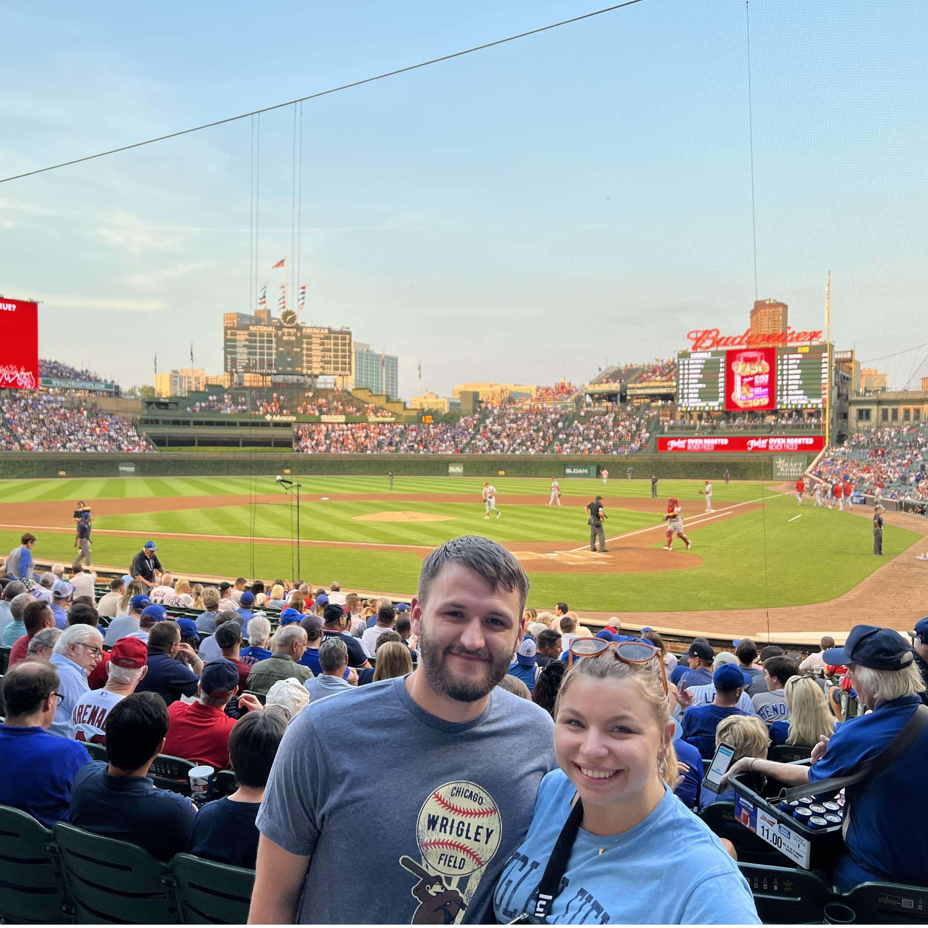 Couldn't leave Chicago without heading to a Cubs game (and of course trying a famous Chicago dog!)