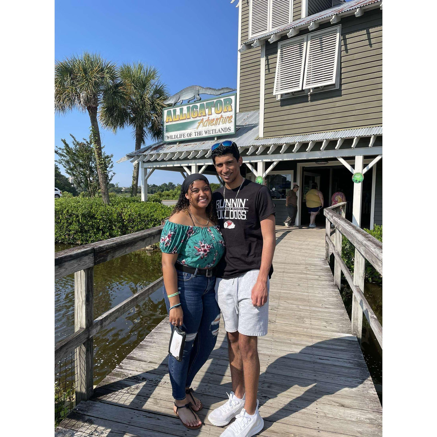 Alligator Adventure - very first beach trip together with his family