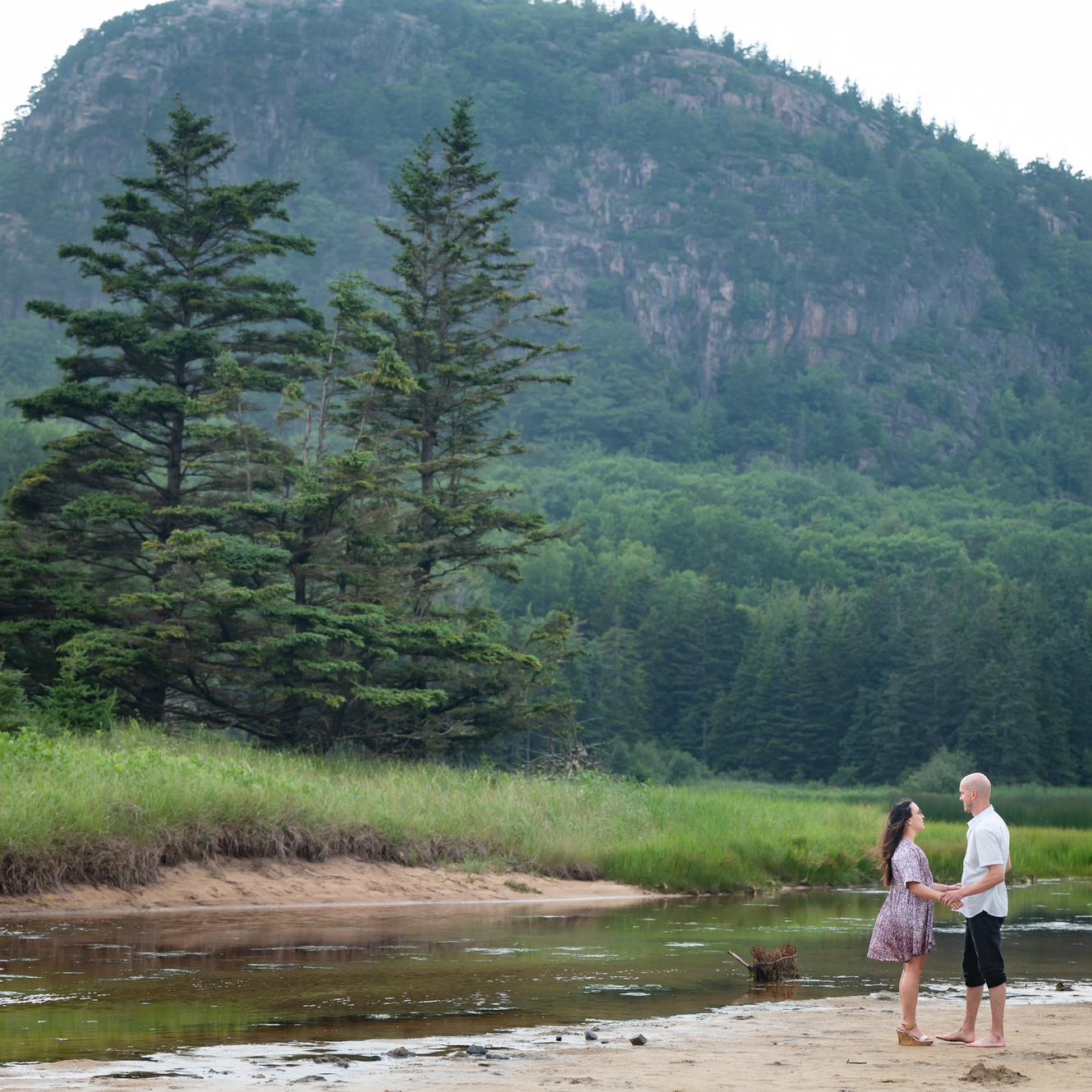 We were at Sand Beach in Acadia National Park.