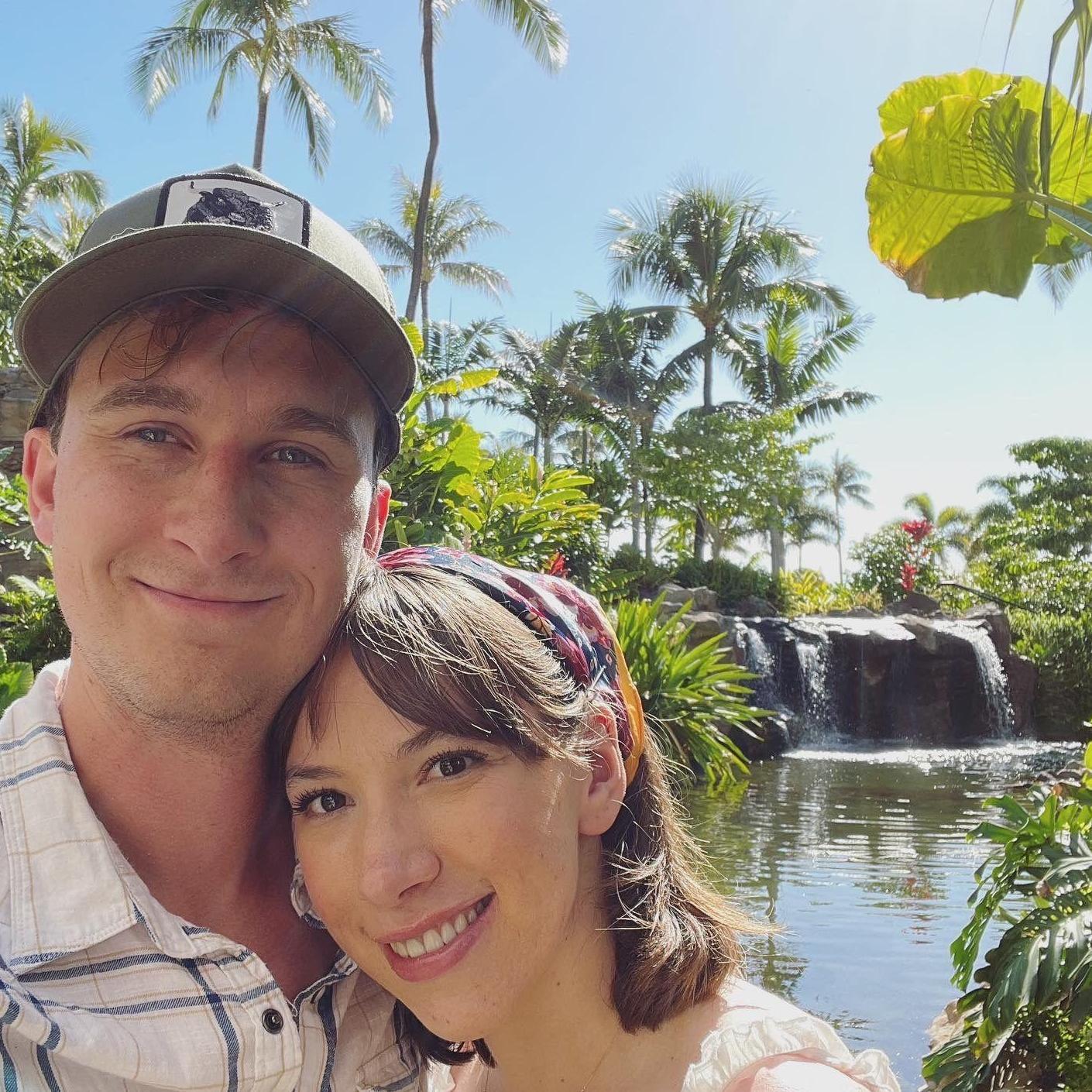 Enjoying the scenery in Hawaii!