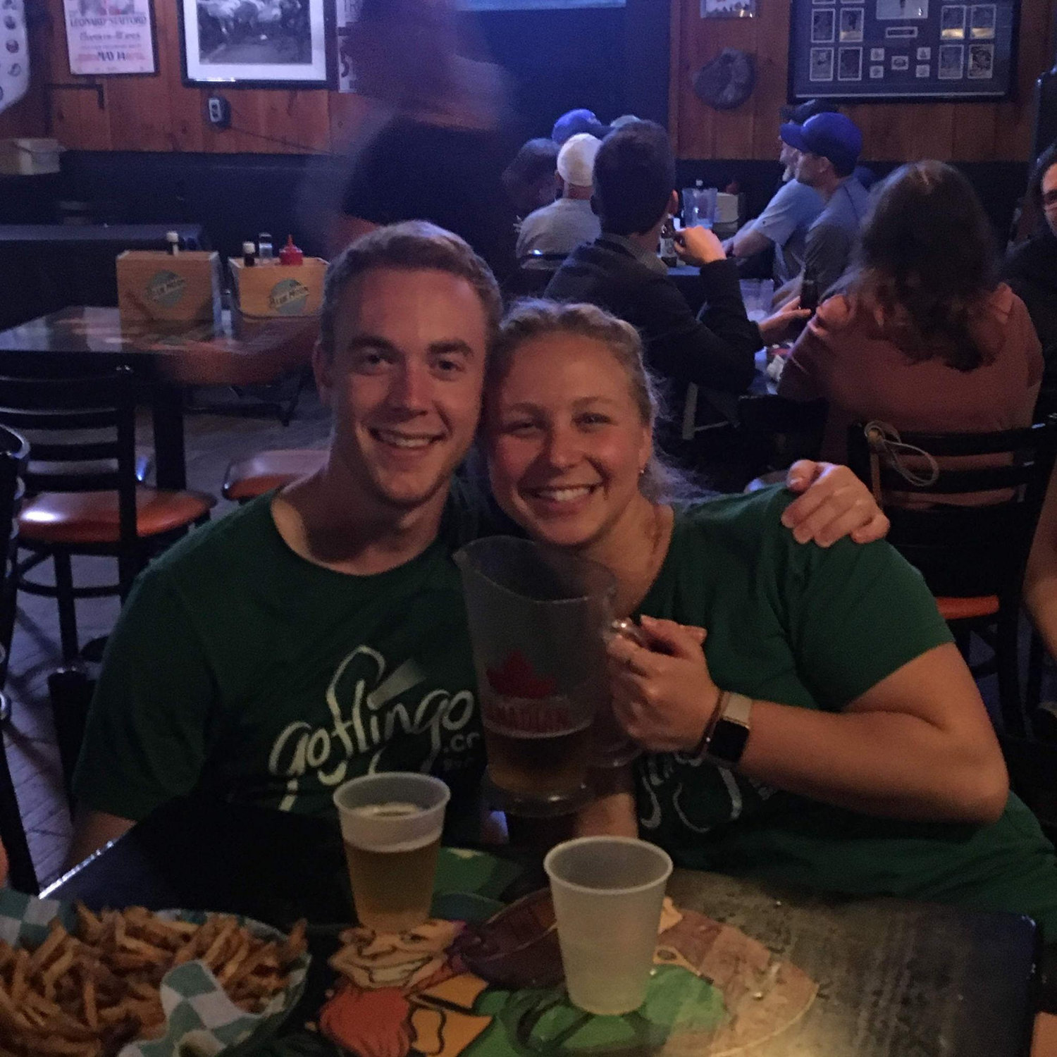 Post kickball drinks in Buffalo