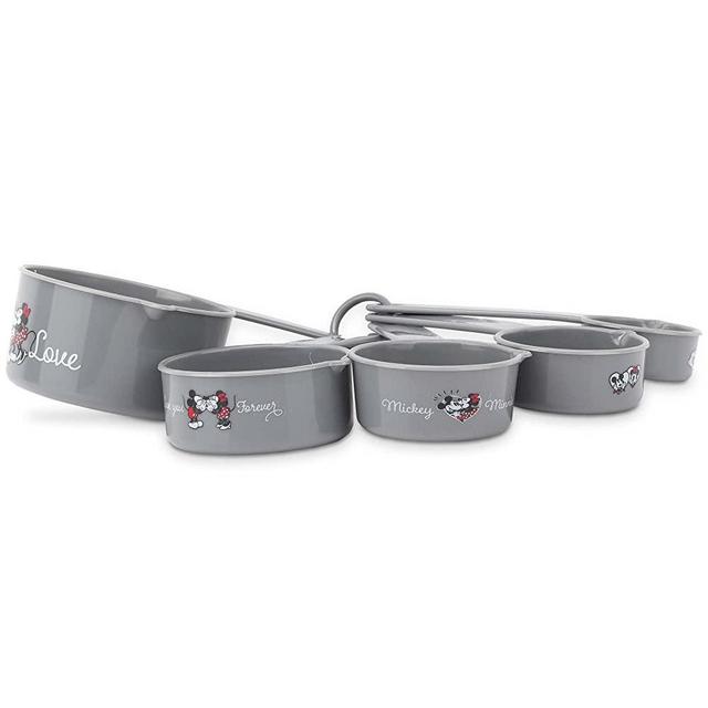 Open Road Brands Disney Mickey and Minnie Mouse Measuring Cups - Adorable Love Themed Mickey Mouse Measuring Cups for Kitchen