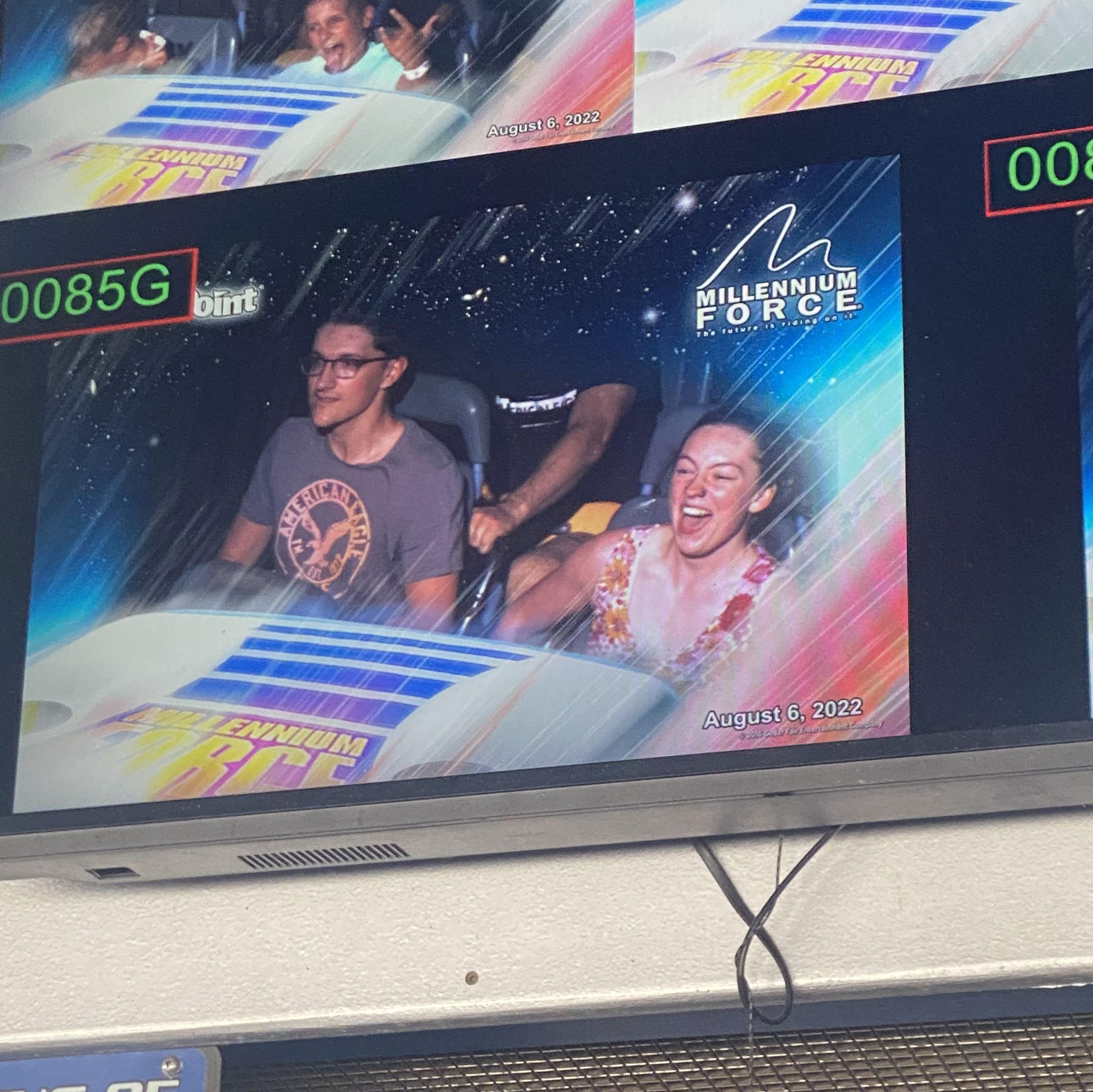 Bailey and Ethan at Cedar Point in 2022!