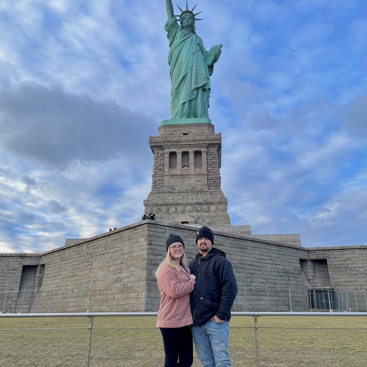 The Statue of Liberty. January 7, 2023.