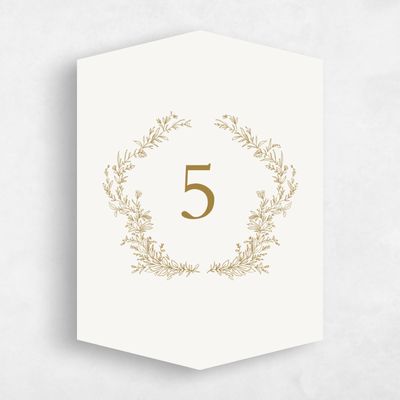 Diamond Wedding Table Number - Eleanora