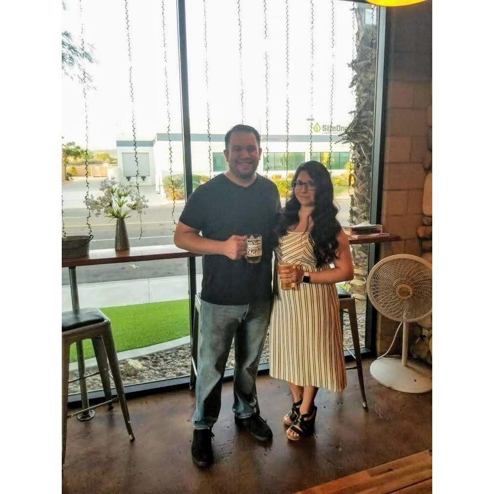 One of many amazing photos from our engagement party!