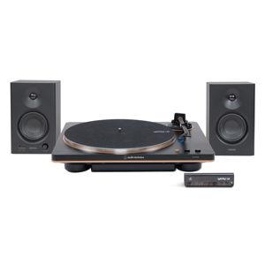 Turntable Package - Bronze Turntable/ Black Speakers